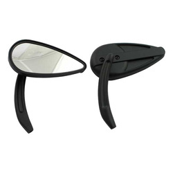 motorcycle mirrors MCS HD All Models Retro Teardrop Black 980730