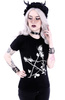 short sleeve T-Shirt RESTYLE ROSE PENTAGRAM