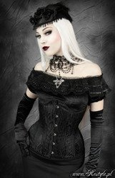 gorset RESTYLE BLACK PEACOCK
