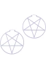 kolczyki KILLSTAR Pentagram Hoop Lilac