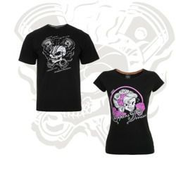 zestaw CHOPPERS DIVISION Skull koszulka dla niego i dla niej