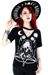 short sleeve T-Shirt RESTYLE Witch & Cats