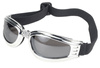 motorcycle goggles KICKSTART NOMAD Silver Mirror Lens/Chrome Frame