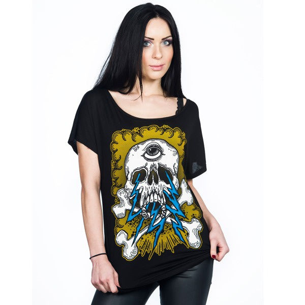 koszulka krótki rękaw TOXICO SKATE SKULL LADY