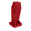 candle CANDELLANA Coffin With Pentagram Red