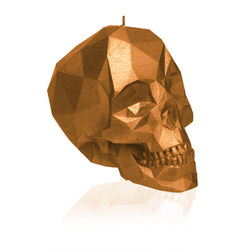 candle CANDELLANA Skull Low-Poly Gold Big