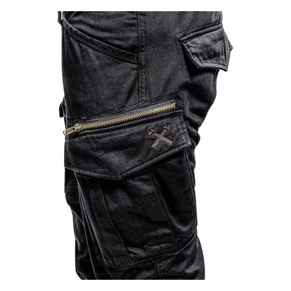 motorcycle trousers JOHN DOE XTM® Stroker Cargo Black UNISEX