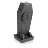 candle CANDELLANA Coffin With Pentagram Black Metallic