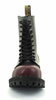 combat boots STEEL 105/106/O FULL BLACK/ENDS BURGUNDY