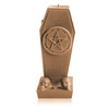 candle CANDELLANA Coffin With Pentagram Gold