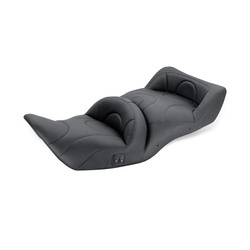 Mustang 1-piece 2-up touring seat heated plain black 8111631