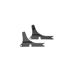sissy bar side plates CYCLE VISIONS HD Softail Black 587696