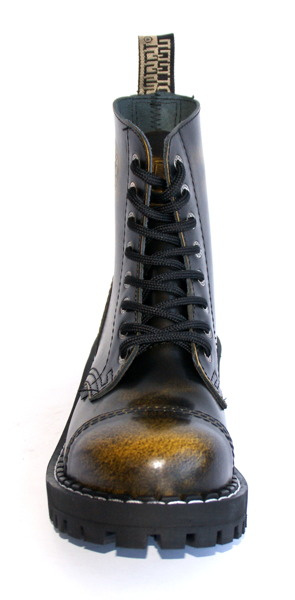 GLANY STEEL ŻÓŁTE / CZARNE 113/114/O 8 - DZIURKOWE