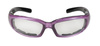 motorcycle sunglasses Chix Rally Clear/Purple