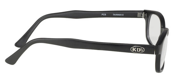 okulary motocyklowe KD's MATTE BLACK/CLEAR LENS
