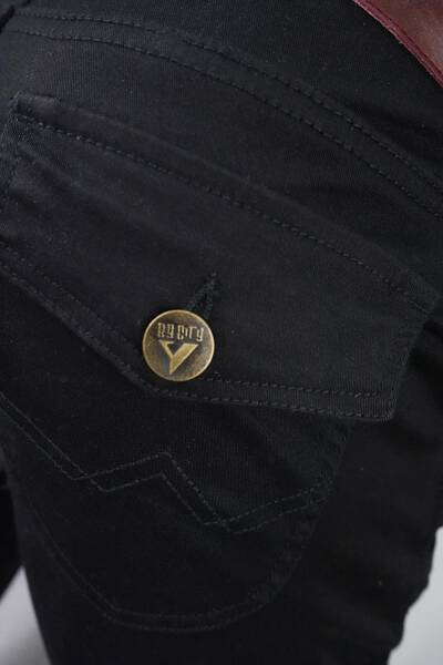 motorcycle trousers BY CITY Mixed Slim III Black