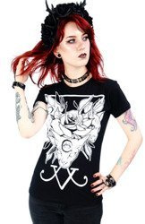 short sleeve T-Shirt RESTYLE Threeheaded cat