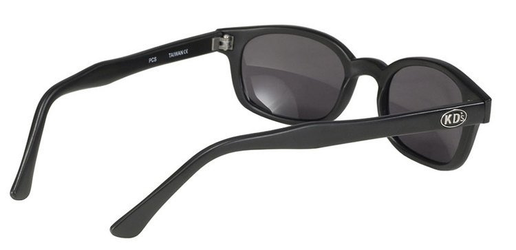 motorcycle sunglasses KD's MATTE BLACK/POLARIZED GREY LENS