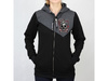 hoodie BLACK HEART Ribon Skull Lady