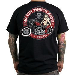 short sleeve T-Shirt BLACK HEART Red Bobber