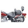Mustang, Wide Touring solo seat. With rider backrest 537256
