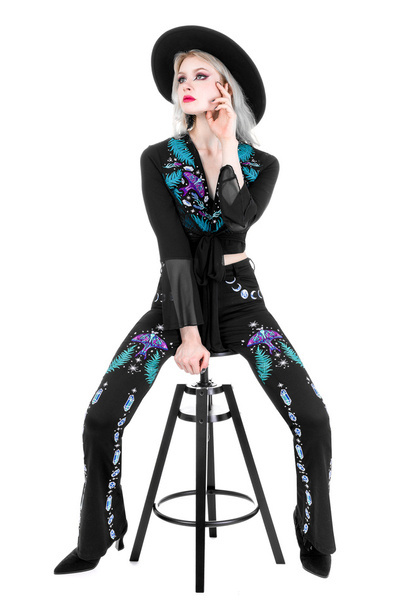 spodnie dzwony RESTYLE Enchanted Forest