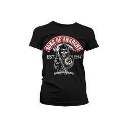 short sleeve T-Shirt SONS OF ANARCHY Redwood Original Red Patch
