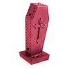 candle CANDELLANA Coffin With Cross Red Metallic