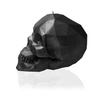 candle CANDELLANA Skull Low-Poly Black Metallic Small