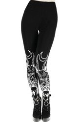 legginsy RESTYLE DEMONIC CAT