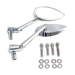 motorcycle mirrors MCS Universal Honda/Suzuki/Kawasaki/Yamaha Deepcut Chrome 980770