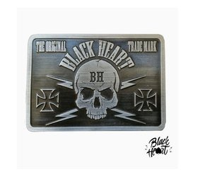 klamra do paska BLACK HEART Bastard Skull