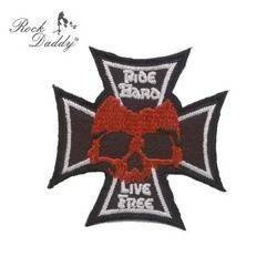 Naszywka ROCK DADDY Skull On Cross