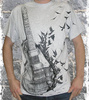 koszulka krótki rękaw ALISTAR GUITAR AND CROWS GREY