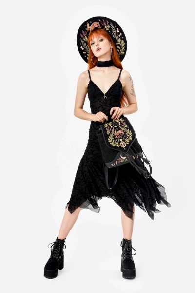 midi dress RESTYLE Fallen Leaves