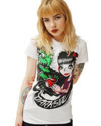 short sleeve T-Shirt DARKSIDE HAG WHITE