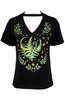 short sleeve T-Shirt RESTYLE Herbal V-neck