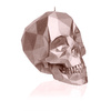 świeca CANDELLANA Skull Low-Poly Rose Gold Big