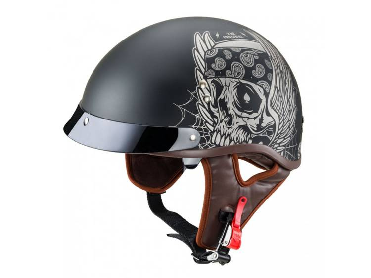 kask BLACK HEART W-Tec Longroad Wings Skull