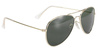 okulary motocyklowe KICKSTART AVIATOR Grey/Green Lens/Gold Frame