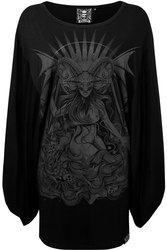 sukienka KILLSTAR Satan Is A Woman Kimono Tunic