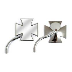motorcycle mirrors MCS HD All Models Maltese With Styled Stem Chrome 980634
