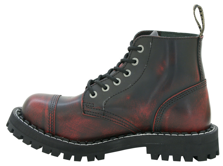 GLANY STEEL CZERWONE / CZARNE 127/128/O 6 - DZIURKOWE