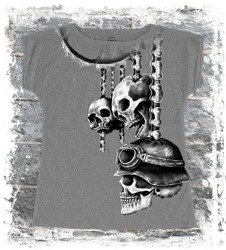 koszulka krótki rękaw ALISTAR MOTOR SKULLS SHE