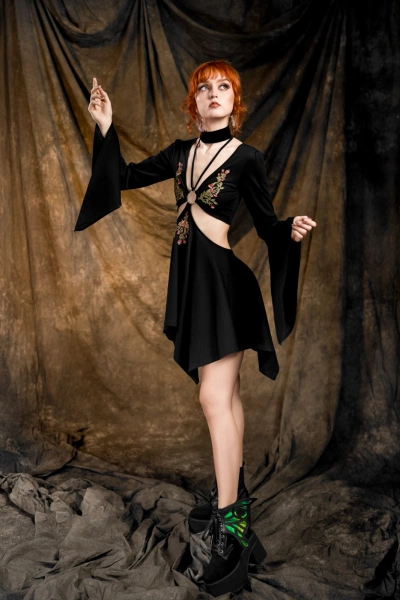 sukienka mini RESTYLE Forgotten Gardens