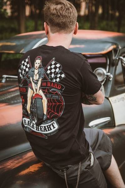 koszulka krótki rękaw BLACK HEART Loud and Hard