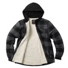 jacket WCC Sherpa Lined Hell Bent Flannel Charcoal/Black