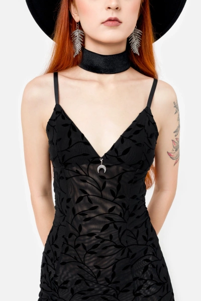 midi dress RESTYLE Fallen Leaves