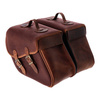 motorcycle saddlebags LONGRIDE Click-On Brown 971007
