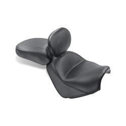 Mustang 2-p wide touring vintage seat plain black 8111856